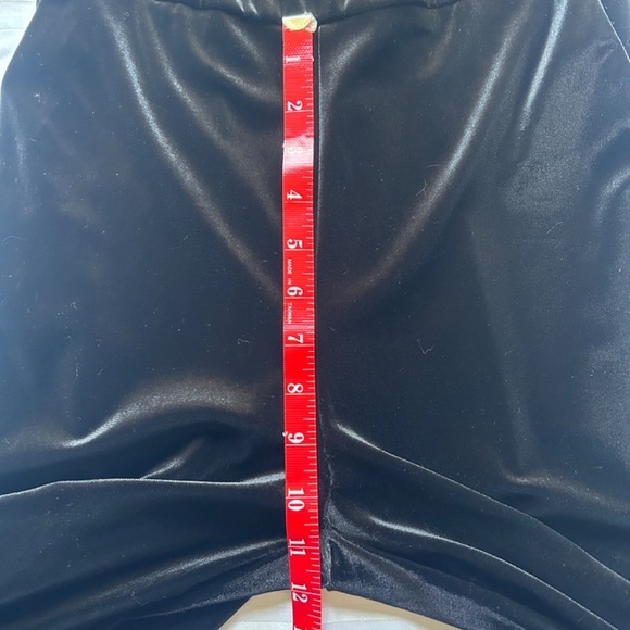 Banana Republic Black Velvet Cropped Leg Jumpsuit - Picture 10 of 16